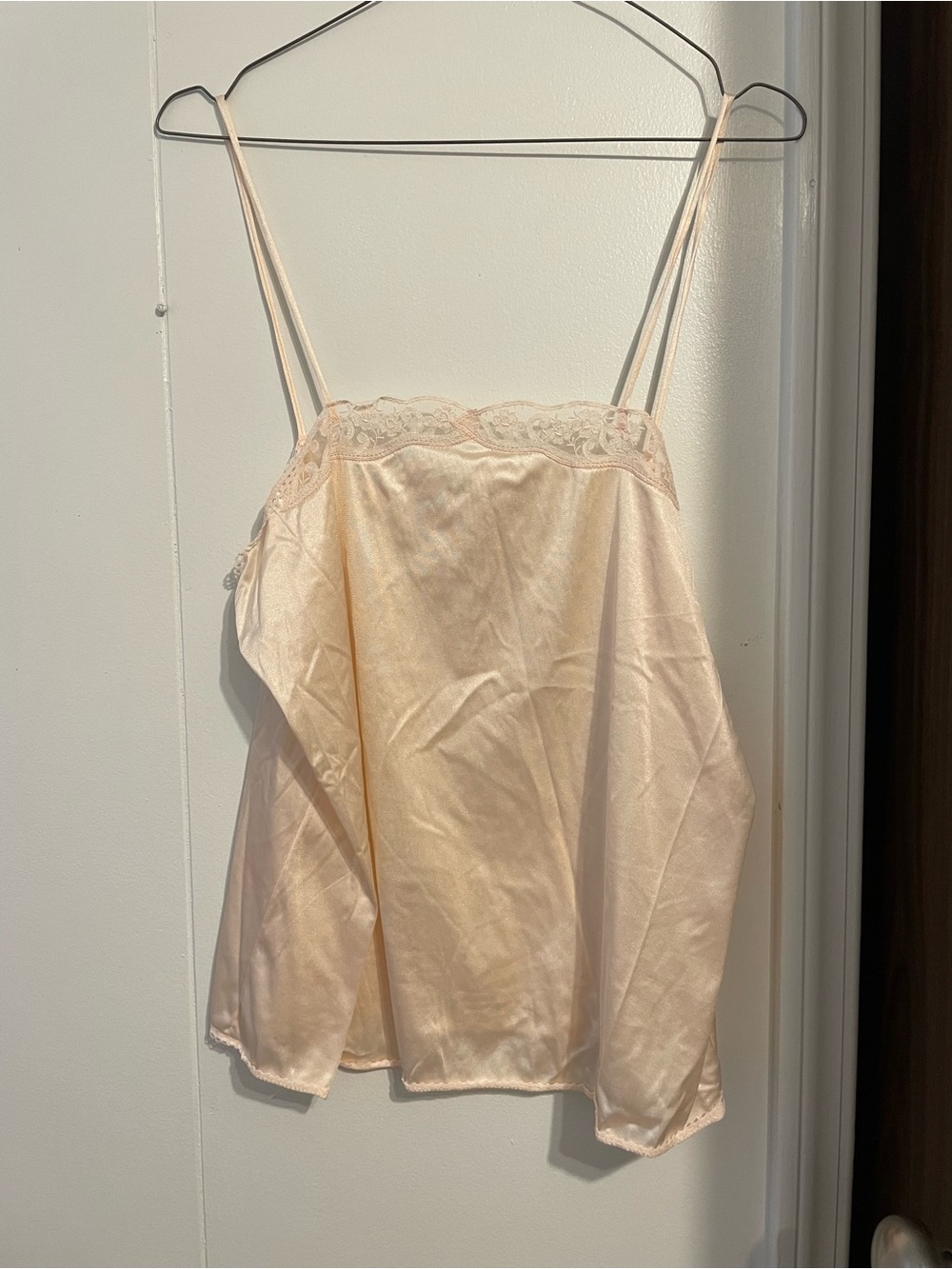VINTAGE BABY PINK LINGERIE CAMI